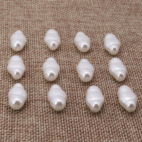 ABS Plastic Pearl Beads, painted, DIY, white Approx 