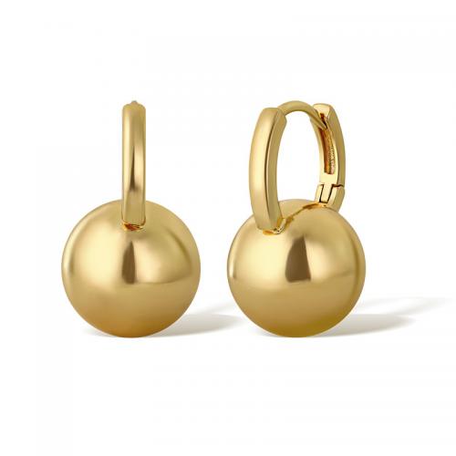 Brass Drop Earring, plated, for woman, gold 