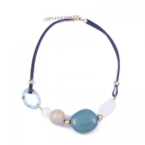 Plástico collar, Joyería & para mujer, más colores para la opción, longitud:aproximado 48 cm, Vendido por UD