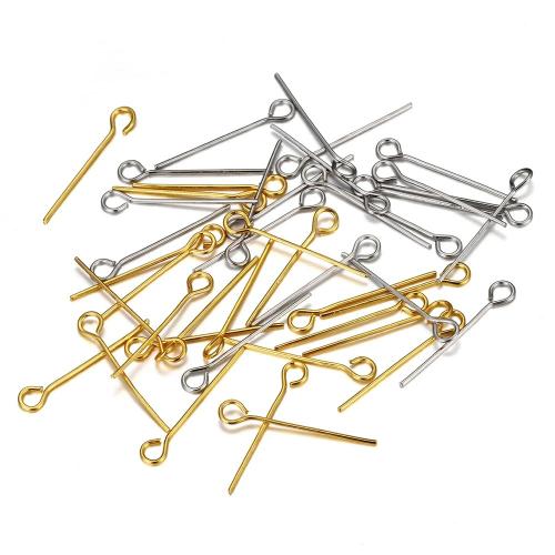 Stainless Steel Eyepins, 304 Stainless Steel, polished & DIY 