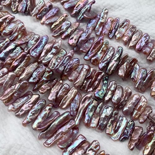 Barock kultivierten Süßwassersee Perlen, Natürliche kultivierte Süßwasserperlen, DIY, violett, 6-7mm, Länge:ca. 38 cm, verkauft von Strang