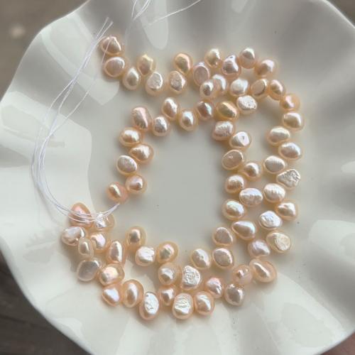 Perles nacres baroques de culture d'eau douce , perle d'eau douce cultivée, DIY, plus de couleurs à choisir, 6-7mm Environ 41 cm, Vendu par brin