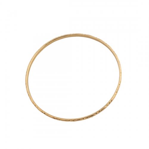 Stainless Steel Bangle, 304 Stainless Steel, fashion jewelry & Unisex, golden, 2.5mm, Inner Approx 68mm 