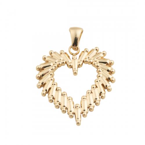 Stainless Steel Heart Pendants, 304 Stainless Steel, plated, DIY, golden Approx 3.5mm 