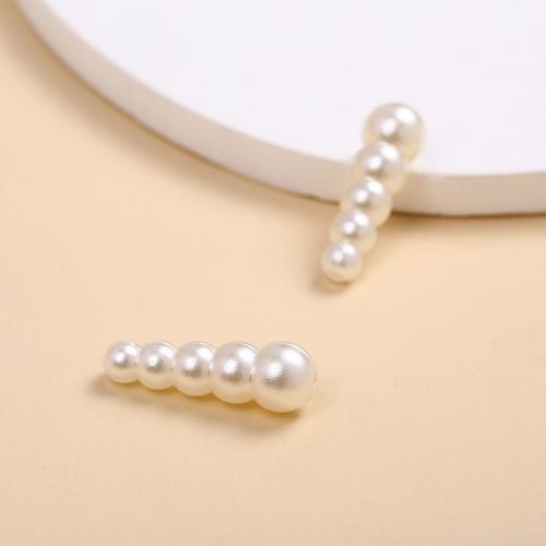 ABS perla de los granos de plástico, Perlas de plástico ABS, Bricolaje, 6x18mm, aproximado 1000PCs/Grupo, Vendido por Grupo[