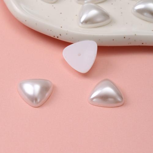 Mobile Phone DIY Decoration, ABS Plastic Pearl, Triangle, multifunctional, 13mm 