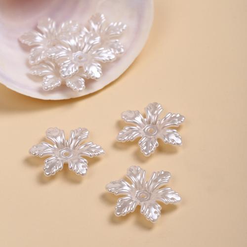 ABS Plastic Pearl Beads, Flower, DIY, 24mm, Approx 