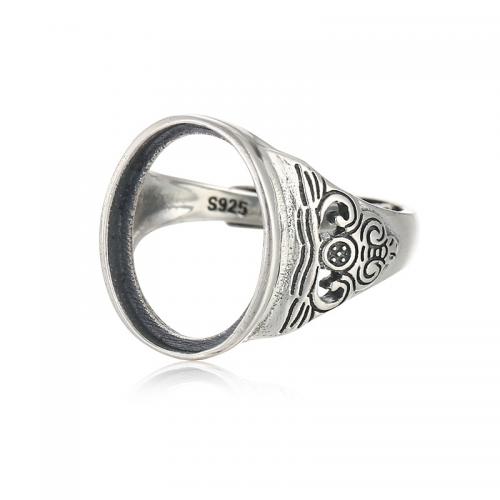 Sterling Silber Ring Halterung, 925er Sterling Silber, DIY, verkauft von PC[