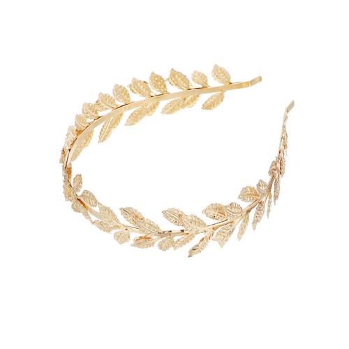 Hair Bands, Iron, Leaf, gold color plated, fashion jewelry & for woman, golden, inner diameter 110mm 