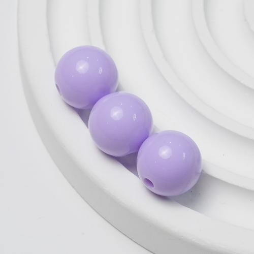 Acryl Schmuck Perlen, rund, Spritzgießen, DIY & verschiedene Größen vorhanden, keine, Bohrung:ca. 2mm, verkauft von Tasche