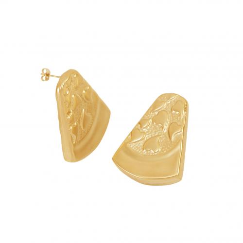 Edelstahl Stud Ohrring, 304 Edelstahl, plattiert, für Frau, keine, verkauft von Paar