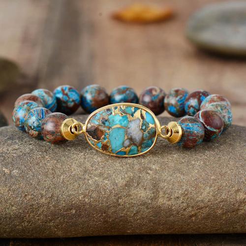 pierre gemme bracelet, fait à la main, différents matériaux pour le choix & pour femme Environ 7 pouce, Vendu par PC