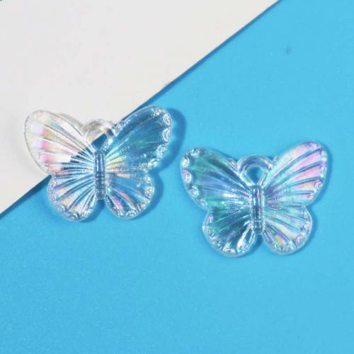 Resin Jewelry Pendant, Butterfly, gradient color & DIY 