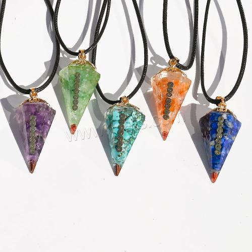 Gemstone Jewelry Pendant, with Resin, DIY [
