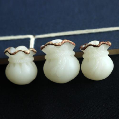 Carved Wood pendants, Бодхи, Кошелек, резной, DIY, белый, aboutuff1a2.0-2.2CM, продается PC[