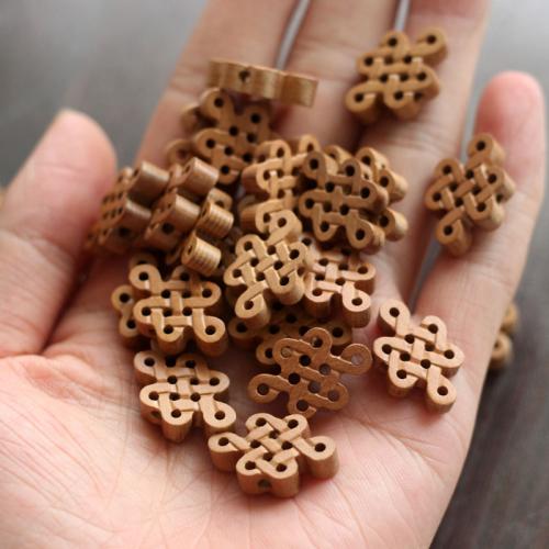 Original Wood Beads, Peach Wood, Chinese Knot, Carved, DIY 