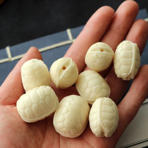 Original Wood Beads, Tagua, Carved, DIY, white, aboutuff1a2.8-3.2cm 