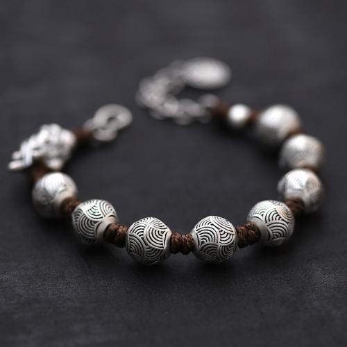 Латунь браслет, Дракон, плакированный цветом под старое серебро, Винтаж & Мужский, длина:Приблизительно 7 дюймовый, продается PC