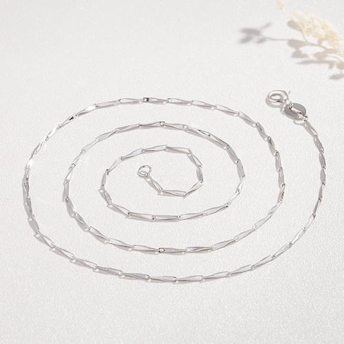 Sterling Silver Jewelry Necklace, 925 Sterling Silver, fashion jewelry & for woman Approx 60 cm 
