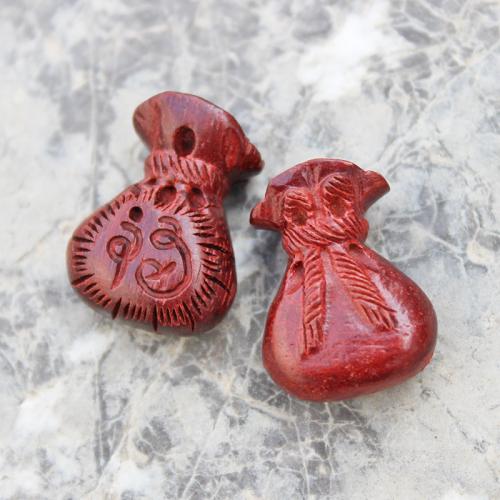 Carved Wood pendants, Сандал, Кошелек, резной, DIY, красный продается PC
