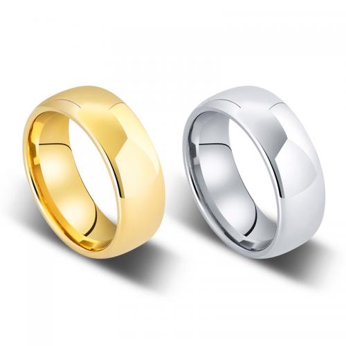 aleación de tungsteno anillo, pulido, Joyería & diverso tamaño para la opción & para hombre, más colores para la opción, wide:8mm, Vendido por UD