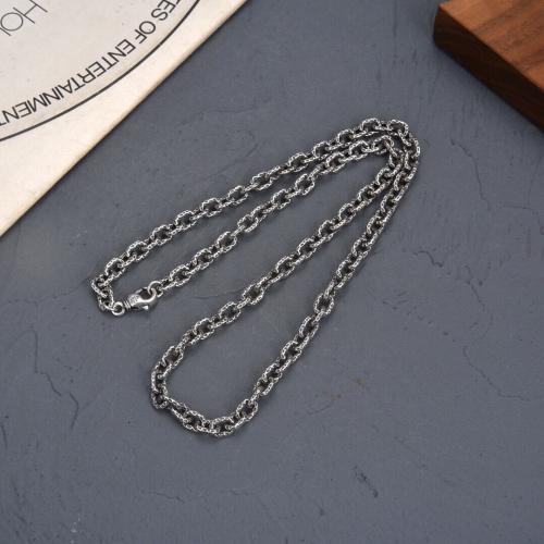Латунь Ожерелье, плакированный цветом под старое серебро, Винтаж & Мужская, necklace width 6mm, длина:Приблизительно 23.6 дюймовый, продается PC