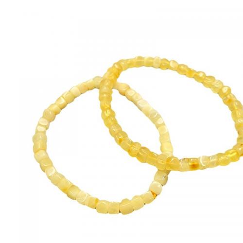 Gemstone Bracelets, Beeswax, folk style & Unisex, beads length 4-6mm Approx 7 Inch 