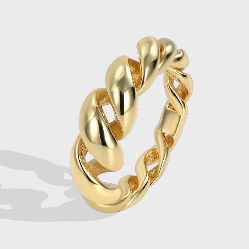 Палец кольцо-латунь, Латунь, плакирован золотом, ювелирные изделия моды & разный размер для выбора & Женский, продается PC