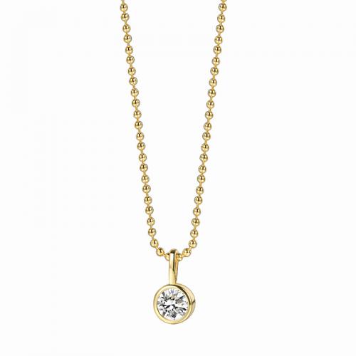 Cubic Zircon Micro Pave Brass Necklace, 18K gold plated, fashion jewelry & micro pave cubic zirconia & for woman Approx 45-55 cm 