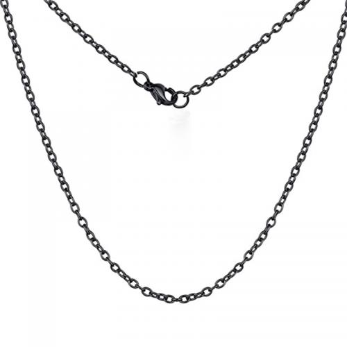Stainless Steel Chain Necklace, 304 Stainless Steel, fashion jewelry & Unisex Approx 55 cm 