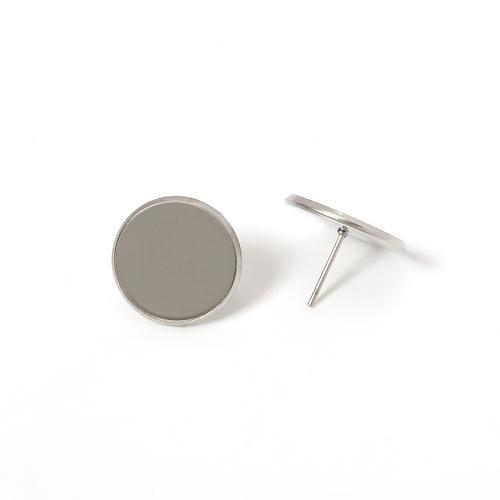Stainless Steel Earring Stud Component, 304 Stainless Steel, DIY original color 