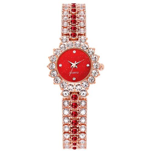 alliage de zinc bracelet de montre, Rond, Placage, mouvement chinoise & styles différents pour le choix & pour femme, watch size bracelet length 170mm, Vendu par PC