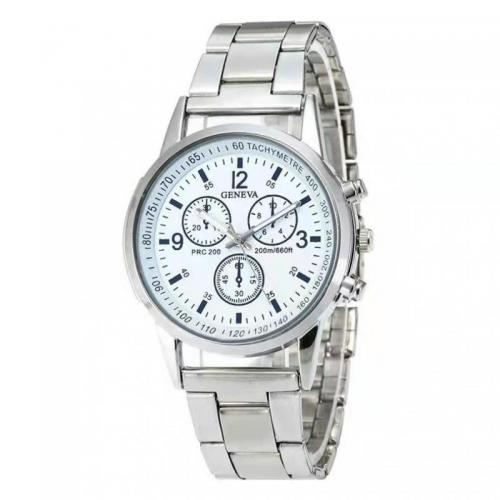 alliage de zinc bracelet de montre, avec lave volcanique & verre, Rond, Placage, styles différents pour le choix & pour homme Vendu par PC