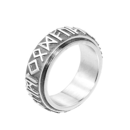 Titanium Steel Finger Ring, Donut, Vacuum Ion Plating, vintage & fashion jewelry & Unisex 5mm 