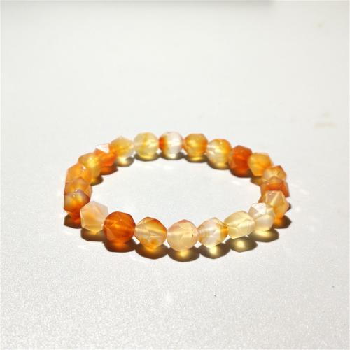 Gemstone Bracelets, Natural Stone, fashion jewelry & Unisex & faceted 8mm Approx 18 cm 