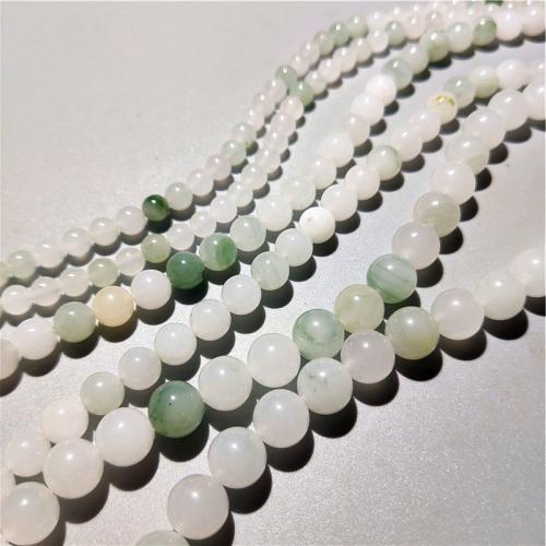 Single Gemstone Beads, Tianshan Blue Granite, Round, DIY mixed colors Approx 38 cm 