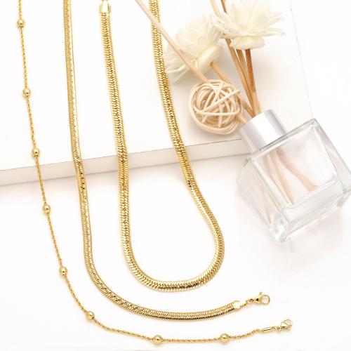 Brass Jewelry Necklace, with 5cm extender chain, plated, fashion jewelry gold cm 