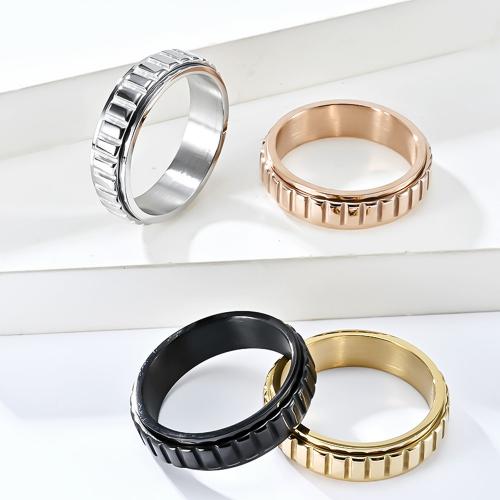 Titanium Steel Finger Ring, polished, fashion jewelry & Unisex mm 