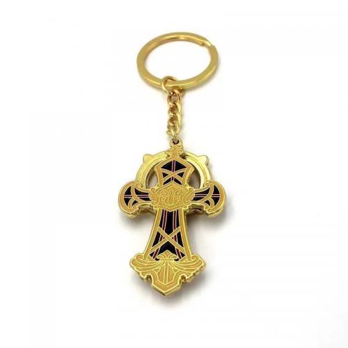 Messing Schlüssel Verschluss, Kreuz, plattiert, Vintage & unisex, key clasp length 30-50mm, verkauft von PC