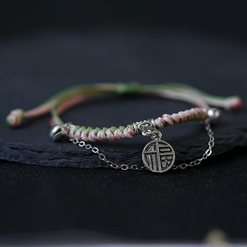 Mode créer Bracelets cordon de cire, alliage de zinc, avec corde de cire, fait à la main, bijoux de mode & unisexe & styles différents pour le choix Environ 15-20 cm, Vendu par PC