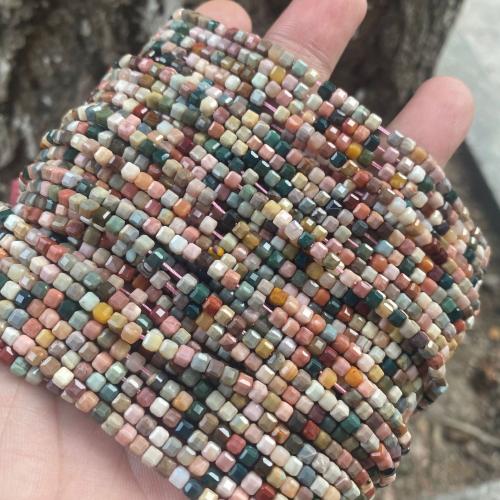 Achat Perlen, Alexa Achat, DIY, gemischte Farben, 3.5x3.5mm, Länge:ca. 39 cm, ca. 105PCs/Strang, verkauft von Strang
