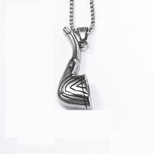 Titanium Steel Jewelry Necklace, polished, fashion jewelry & for man, original color x20mm Approx 600 mm 