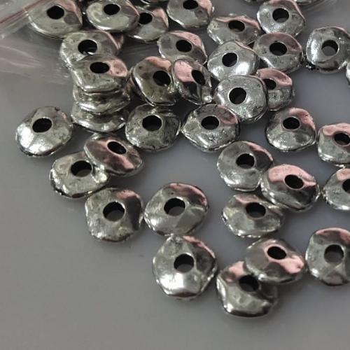 Zinc Alloy Jewelry Washers, Flat Round, plated lead & cadmium free Approx 1mm, Approx 