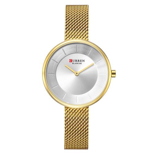 Bracelets de montre pour femmes, verre, avec 201 acier inoxydable, mouvement japonais, Résistant à l’eau de vie & bijoux de mode, plus de couleurs à choisir Environ 22 cm, Vendu par PC