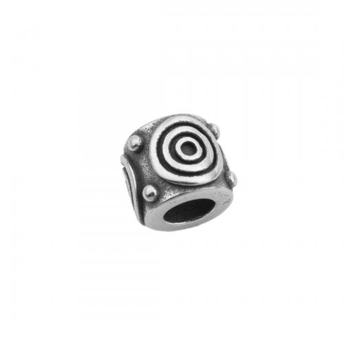 Stainless Steel Large Hole Beads, 304 Stainless Steel, polished, DIY Approx 5.5mm [