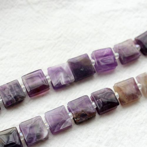 Single Gemstone Beads, Natural Stone, Square, polished, DIY 10.5mm Approx 39 cm, Approx 