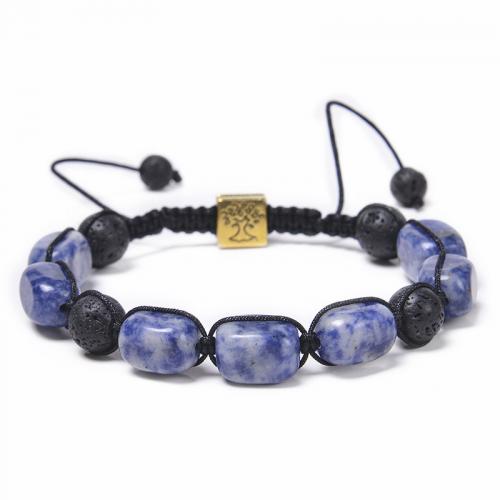 Gemstone Bracelets, Natural Stone, fashion jewelry & Unisex Approx 19-30 cm 