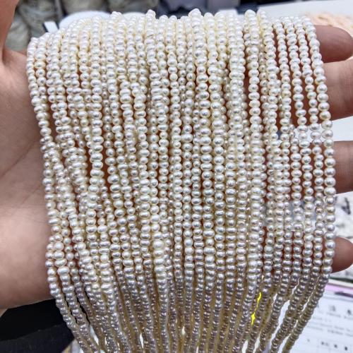 Barock kultivierten Süßwassersee Perlen, Natürliche kultivierte Süßwasserperlen, DIY, weiß, Länge:ca. 38 cm, verkauft von Strang