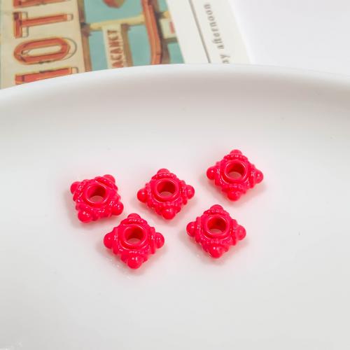 Perles en alliage de zinc de fleur, vernis au four, DIY, plus de couleurs à choisir Environ 3mm Vendu par sac
