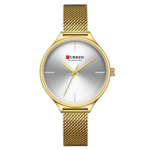 Women Wrist Watch, Glass, with 201 Stainless Steel, Japanese movement, Life water resistant & fashion jewelry & for woman Approx 22.5 cm 
